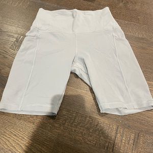 Grey Lululemon Align Biker Shorts with Pockets